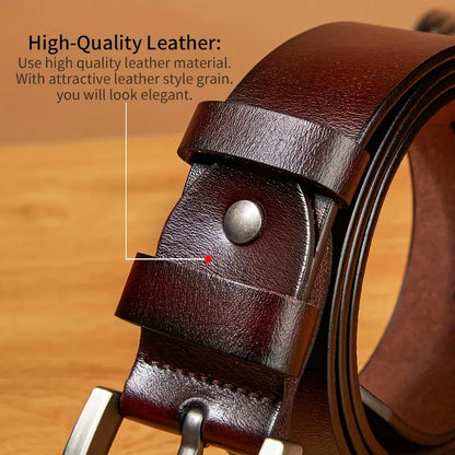 Ceinture en Cuir Véritable Premium pour Homme