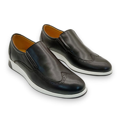 Mocassins Richelieu pour Homme en Cuir Marron – plus Ceinture en Cuir Offerte