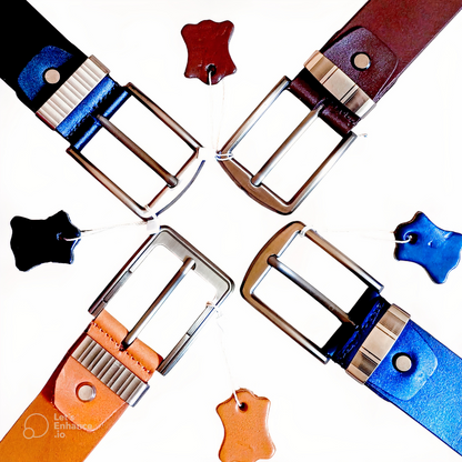 Ceinture en Cuir Véritable – Élégance Artisanale de Fès