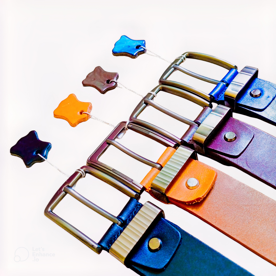 Ceinture en Cuir Véritable – Élégance Artisanale de Fès
